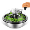 13 in Bud Leaf Bowl Trimmer, Bud Bowl Trimmer with Switchable Stainless Steel Blades & Clear Visibility Dome