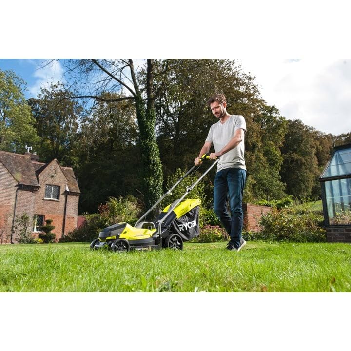18V ONE+ Cordless Lawnmower and Grass Trimmer Twin Kit (1 x 4.0Ah)