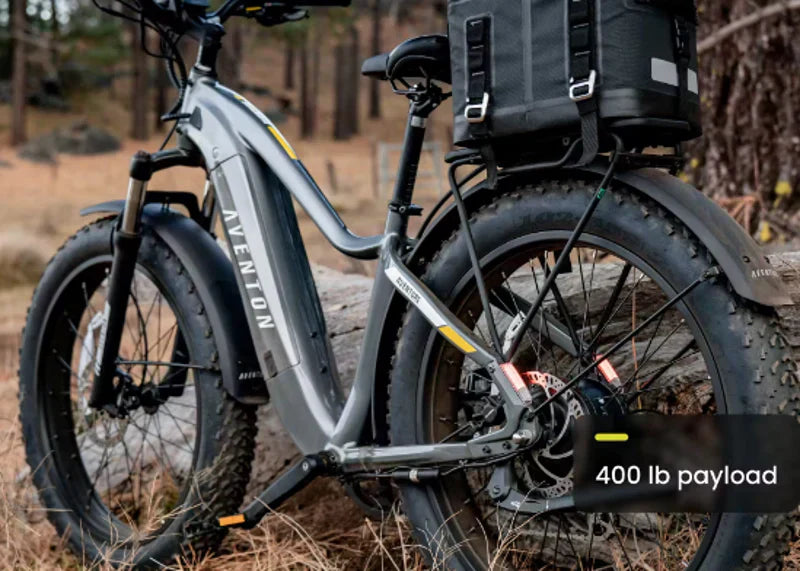 Aventon Aventure.2 Step-Through Fat Tire E-bike in Slate Grey