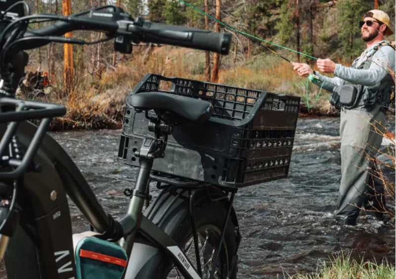 Aventon Aventure.2 Step-Through Fat Tire E-bike in Slate Grey