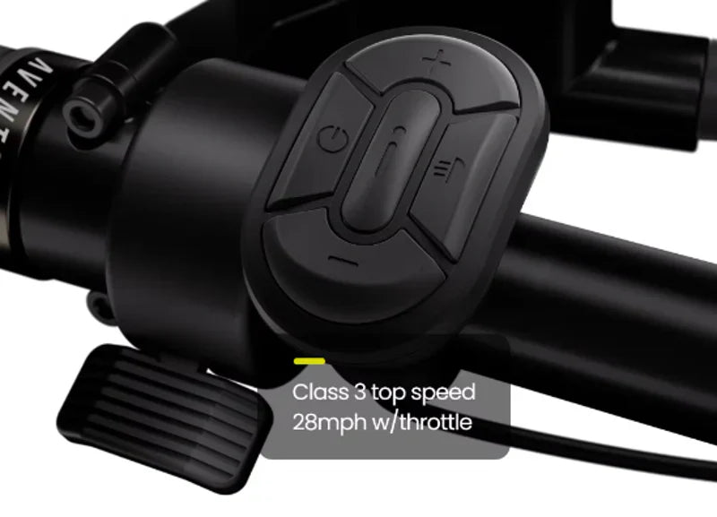 Aventon Aventure.2 Step-Through Fat Tire E-bike in Cobalt Blue